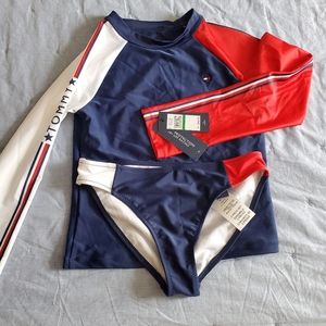 Girls swim rash guard size Large 12 - 14 NWT